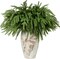 12 Pcs 18 Inch Real Touch Norfolk Pine Branches (Green) 4"D x 13"W x 0.75"H